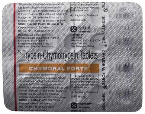 trypsin chymotrypsin tablet dose