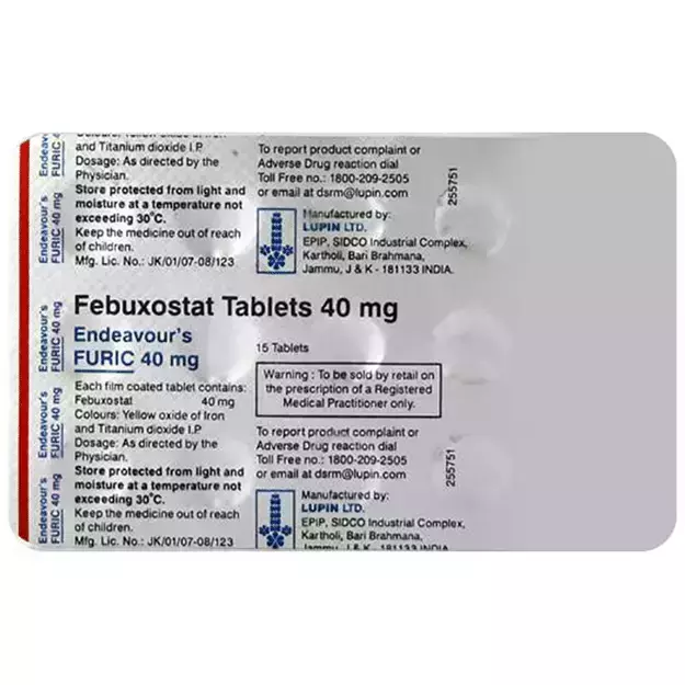 febuxostat 40 mg uses